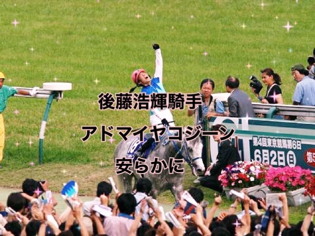 競馬 後藤浩輝 アドマイヤコジーン 好きな馬シリーズ 後藤浩輝悲願の中央g1初制覇第52回安田記念アドマイヤコジーン アル中ホースの勉強部屋